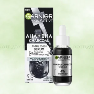 خرید سرم زغال گارنیر AHA+BHA اورجینال - دو ایت لیدی