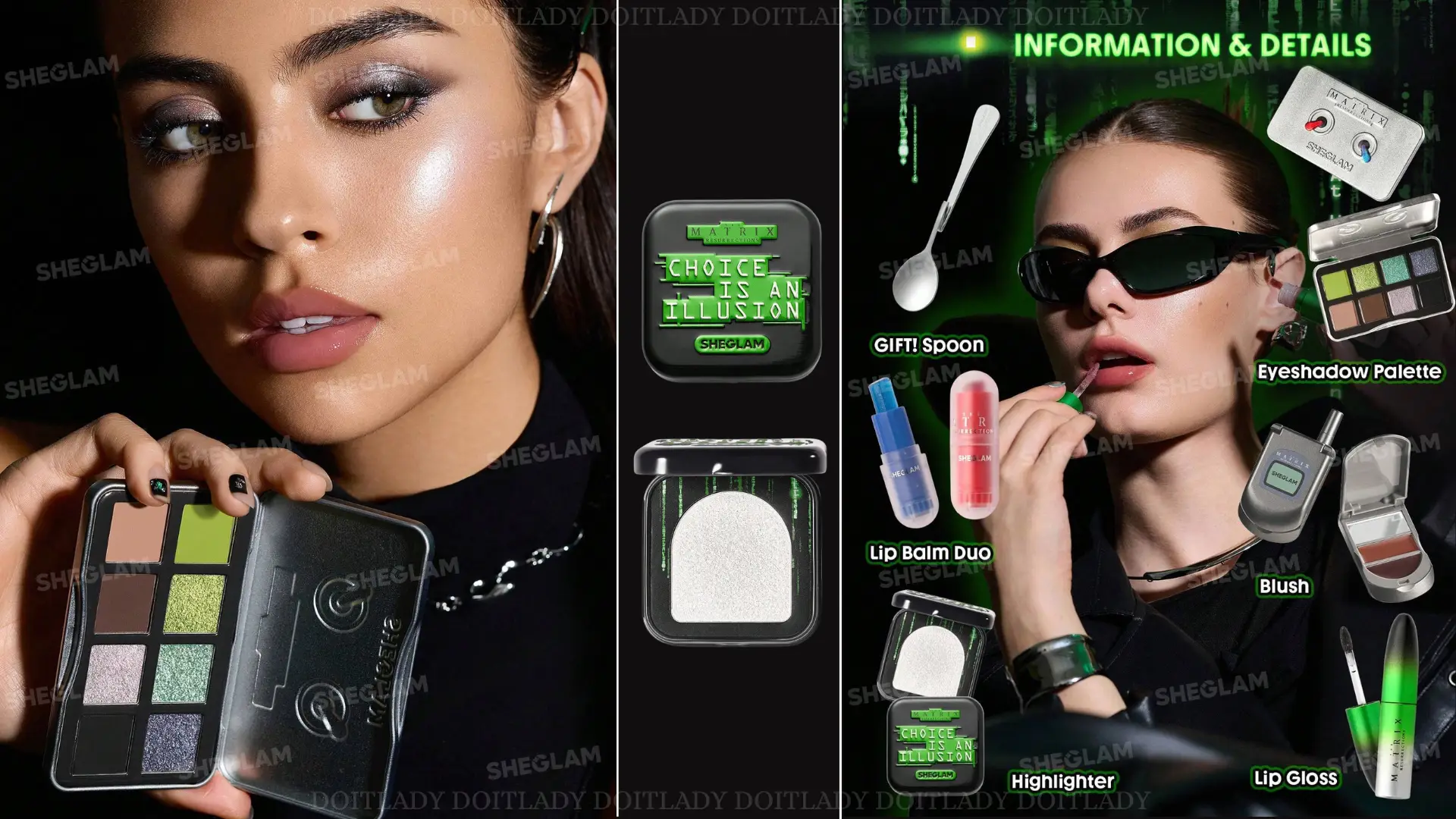 خرید پک آرایشی ماتریکس شیگلم Sheglam Matrix Pack - دو ایت لبدی